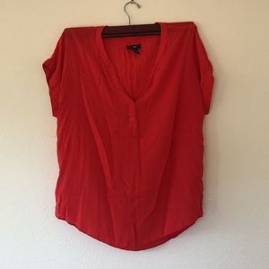Red Flowy Top from Gap Factory, size L